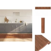 Tapis rectangulaire marron 80x1000 cm bambou - Tapis En Bambou - Tapis Design - Tapis Salon - Tapis Chambre - Tapis Naturel
