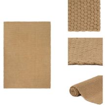 Tapis rectangulaire Naturel 120x180 cm Jute - Tapis En Jute - Tapis Naturel - Décoration Intérieure - Tapis Design - Tapis Salon