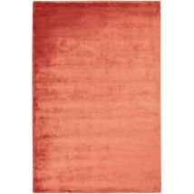 Beliani - Tapis de Salon et Bureau Moderne en Soie Artificielle 140 x 200 cm Orange Gesi ii