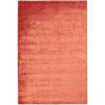 Beliani - Tapis de Salon et Bureau Moderne en Soie Artificielle 160 x 230 cm Orange Gesi ii