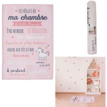 The Home Deco Kids - Tapis règles de la chambre enfant 60x90 cm