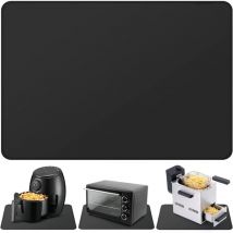 Tapis résistant à la chaleur pour friteuse à air, tapis en silicone ignifuge pour comptoir de cuisine, protecteur de comptoir, antidérapant et