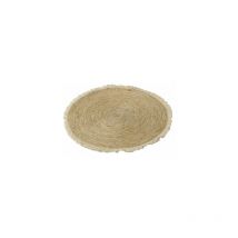 M&s - Tapis rond 70 cm en osier blanc et beige - belly