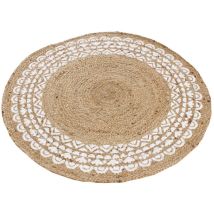 Zen Et Ethnique - Signes Grimalt Tapis d'entrée textile à la maison Tapis brun 90x90x1cm 26665