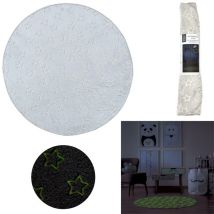 The Home Deco Kids - Tapis Phosphorescent Etoile Gris 70cm