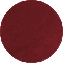 Minimal - Tapis Rond Uni De Salon Chambre Relax Sobre Et Epuré (rouge - 200x200cm)