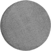 Tapis Rond Uni De Salon Chambre Relax Sobre Et Epuré (anthracite - 120x120cm)