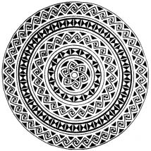 Tapis Rosa Noir/Blanc Dimensions - 90x90 – Qualité supérieure pour Maison, Appartement, Bureau – Style élégant et durable – Confort optimal, facile à