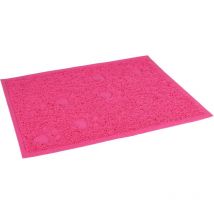 Tapis rose 30 x 40 cm pour bac à litière pour chat Flamingo