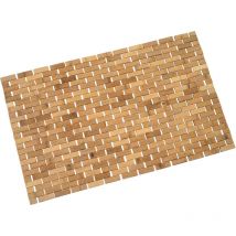 Tapis salle de bains HHG 560, Bambou, 79x50cm