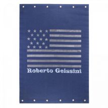 Impalo - Tapis enfant tissé 120x170 bleu et gris rectangle tatentmil