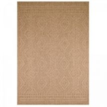 Jadorel - Tapis extérieur kilim 60x90 beige rectangle jute art 3