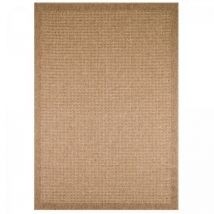 Jadorel - Tapis extérieur kilim 80x150 beige rectangle jute art
