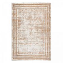 Unamourdetapis - Tapis salon et chambre 200x290 beige rectangle tissé motif simple parisa