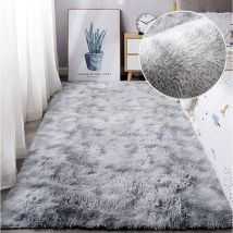Jn.songs - Tapis Salon à Poils Longs Tapis Shaggy Moderne Design pour Chambre Couloir Dimension Gris Clair - 200x300CM