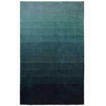 Tapis salon et chambre 160x260 vert rectangle fait main motif faux uni CAPISOLI