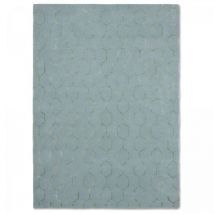Wedgwood - Tapis salon et chambre en laine 250x350 bleu et vert fait à la main