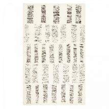 Designers Guild - Tapis salon et chambre en laine 200x300 crème et gris fait main