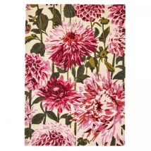 Harlequin - Tapis salon et chambre en laine 250x350 rose et vert fait à la main