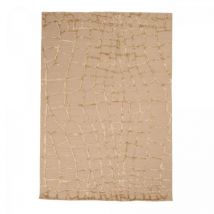 Angelo - Tapis salon et chambre en laine 140x200 beige rectangle fait main