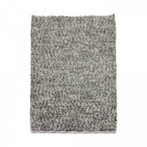 Brink&campman - Tapis salon et chambre en laine 140x200 gris rectangle tissé motif uni coble