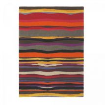 Brink&campman - Tapis salon et chambre en laine 250x350 rouge et orange tissé