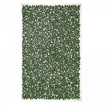 Christian Lacroix - Tapis salon et chambre en laine 160x260 vert et blanc rectangle tufté