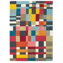 Brink&campman - Tapis salon et chambre en laine 200x280 rouge et jaune rectangle tissé