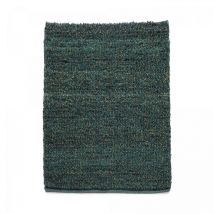 Brink&campman - Tapis salon et chambre en laine 140x200 vert rectangle tissé motif uni coble