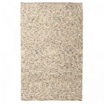 Brink&campman - Tapis salon et chambre en laine 200x300 crème et gris rectangle fait main