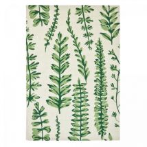 Scion - Tapis salon et chambre en laine 160x230 crème et vert fait à la main