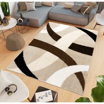 Emmevi Mv S.p.a. - Tapis Salon Moderne 120x180 cm Chambre Lit Salle de Bain Fourrure Courts - Beige