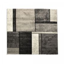 Merinos - Tapis salon et chambre 240x340 gris rectangle tissé motif géométrique geome