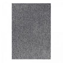 Dezenco - Tapis salon et chambre 240x340 gris rectangle tissé motif uni sakrda