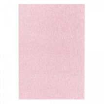 Tapis salon et chambre 200x290 rose rectangle tissé motif uni SAKRDA