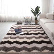 Freosen - Tapis Salon Shaggy 160 x 230 cm Marron - Moquette Poils Long Sol Chaud, Tapis Doux de Chambre,Tapis de Noël