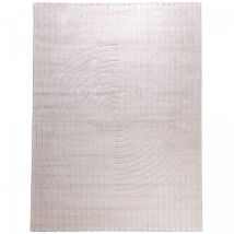 Tapis salon ton sur ton 160x220 ayan Crème