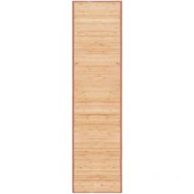 Tapis Salon,Tapis Chambre,Tapis en bambou 80x300 cm Marron CFW48530
