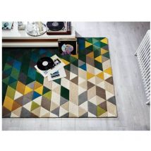 Flair Rugs - Tapis scandinave en laine géométrique multicolore Prism Multicolore 200x290