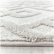 Tapis scandinave rond Saloda Crème ø 120