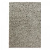 Jadorel - Tapis poils longs shaggy 120x170 beige tissé rectangle motif uni uni i