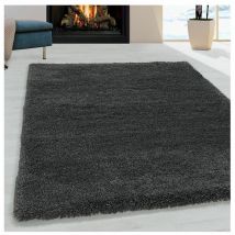 Tapis shaggy moelleux uni rectangle Cloudy Gris 200x290
