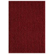 Sanat Hali - Tapis shaggy 160x230 rouge tissé rectangle motif uni sg loca