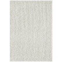 Sanat Hali - Tapis shaggy 60x110 crème tissé rectangle motif uni sg loca