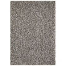 Tapis shaggy 60x110 gris clair tissé rectangle motif uni SG LOCA