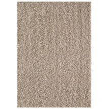 Sanat Hali - Tapis shaggy 120x170 beige tissé rectangle motif uni sg loca