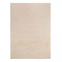 Unamourdetapis - Tapis lavable 30°C 240x340 Beige, tapis shaggy uni à longs poils