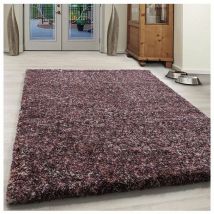 Allotapis - Tapis shaggy rectangle bicolore moderne Benno Rose 120x170