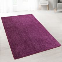 Karat - Tapis Shaggy sur mesure Barcelona Berry 80 x 300 cm