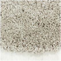 Tapis shaggy uni rond Gadol Beige ø 160